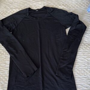 lululemon athletica Black Long Sleeve Tee